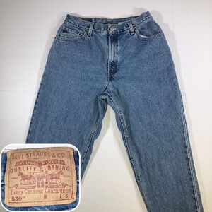 Levis 550 Jeans Womens 12 Short 28.5 Inseam Relaxed Tapered Y2K Vintage